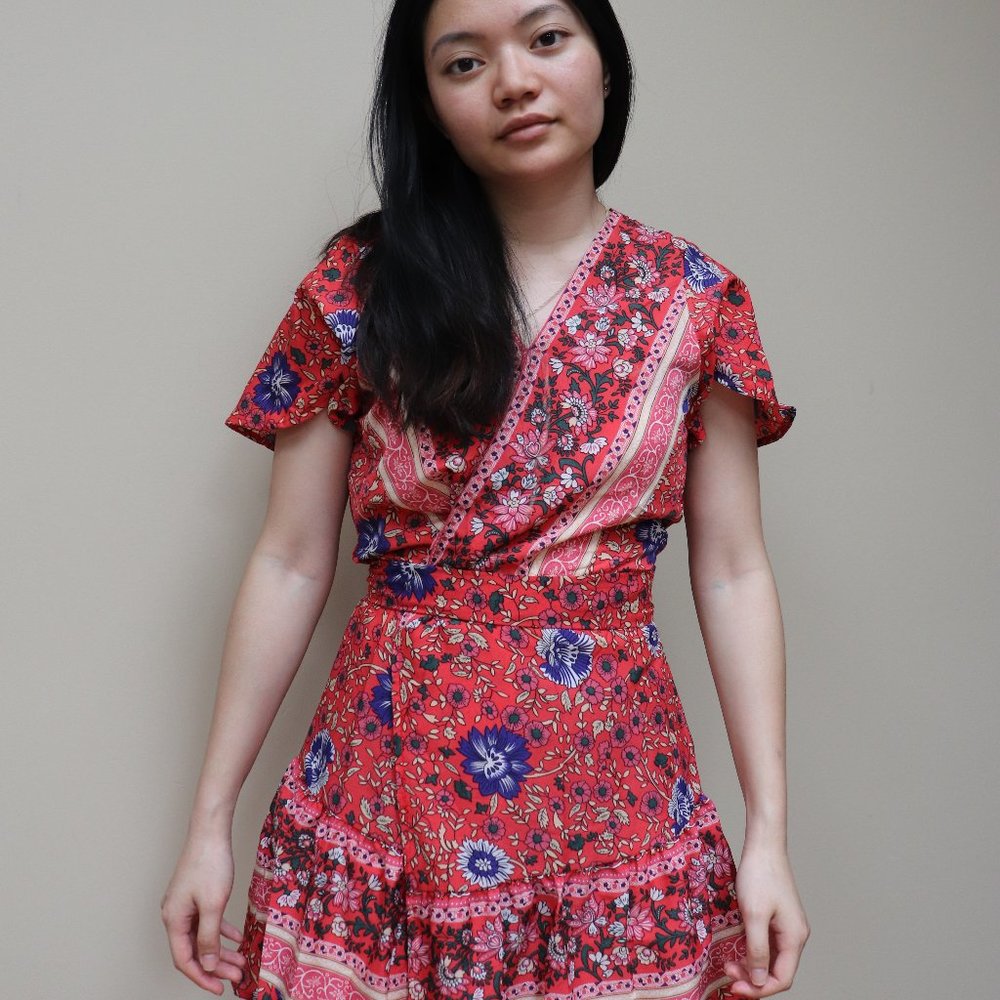 Boho Mexicana Dress (Floral)